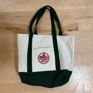Trader Joe’s Canvas Large Green Tote Bag